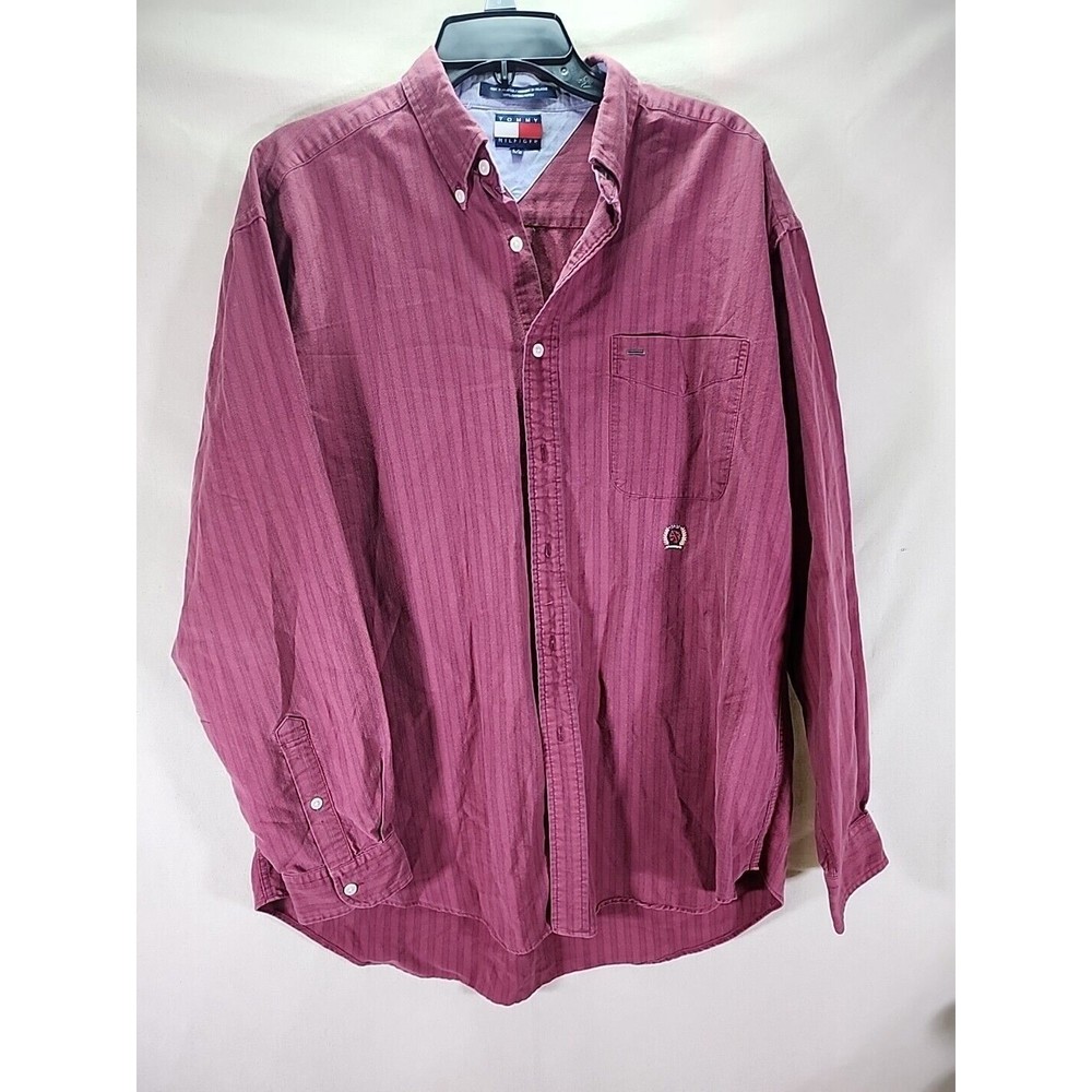 Vintage Tommy Hilfiger Button-up Long Sleeve Shirt Size L